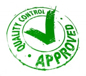 quality-control Quality control stamp with green check mark and "APPROVED" text, symbolizing Elko Wire Rope's commitment to high-quality rigging products and zero defects.