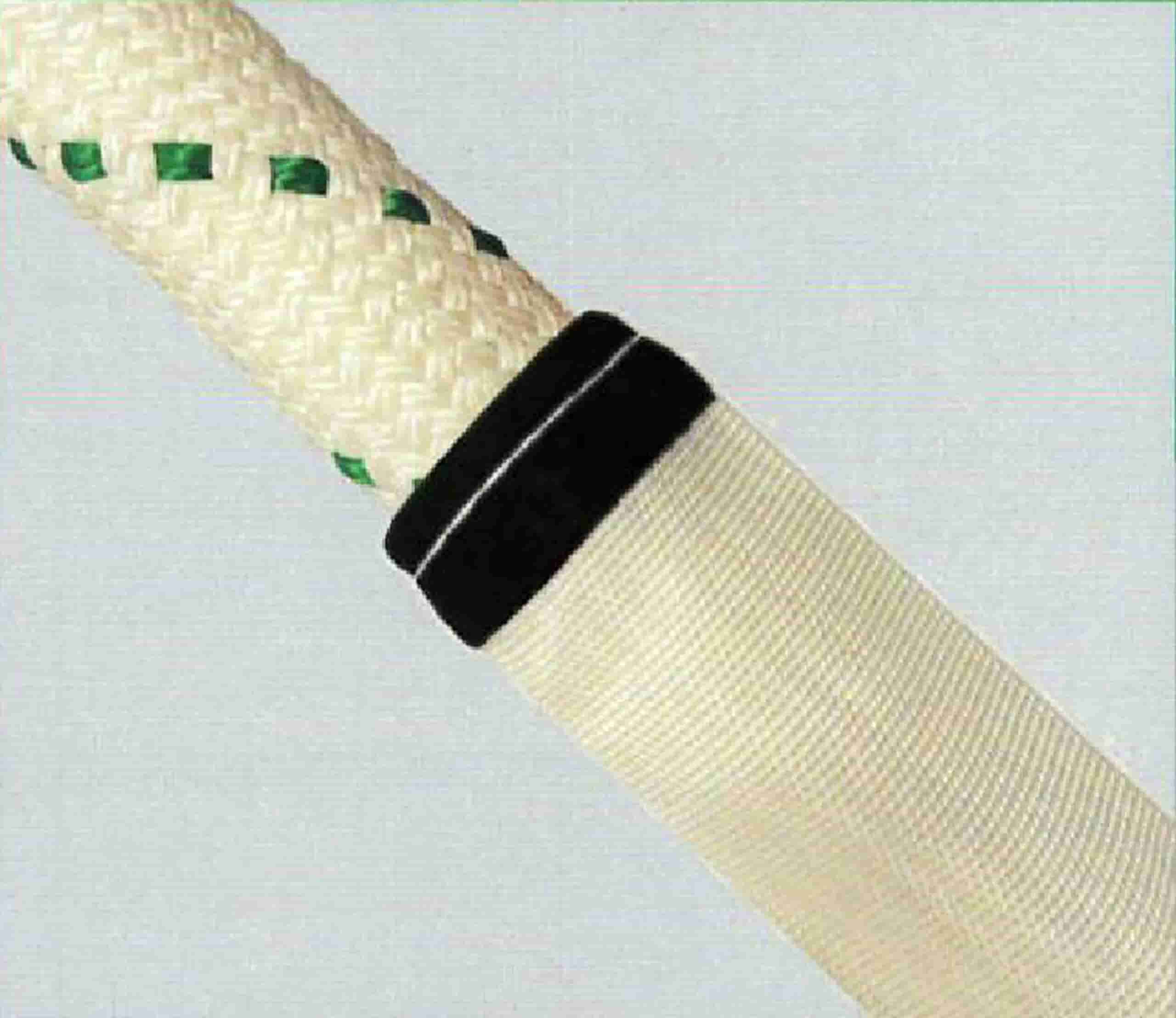 Helix Lifting Sling end with spiral construction and protective sleeve, showcasing heavy-duty polyester yarns for durability and load distribution.