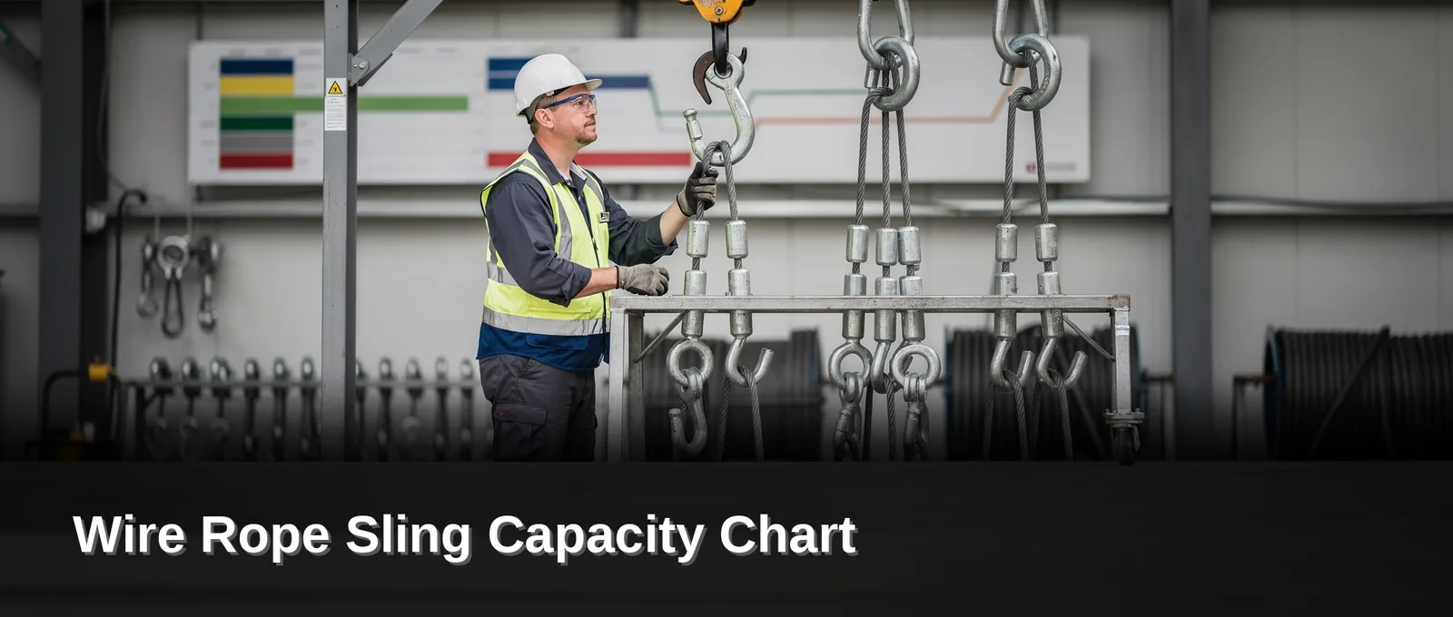 What is a wire rope sling capacity chart